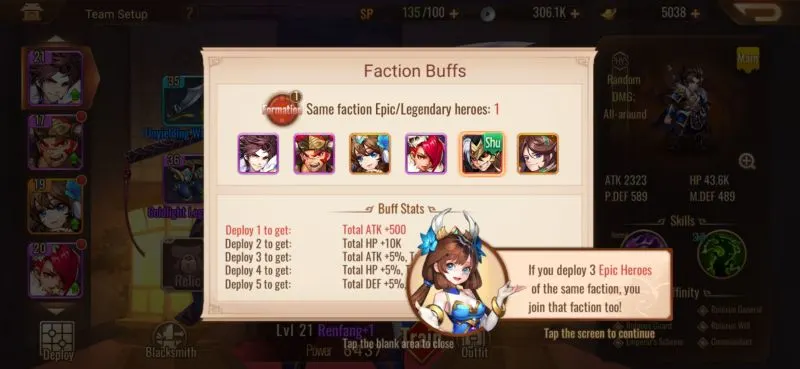 faction buffs dynasty scrolls