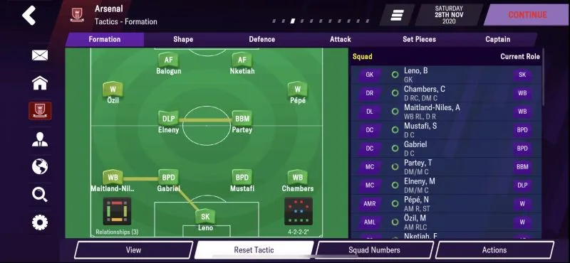 4-2-4 attacking formation football manager 2021 mobile
