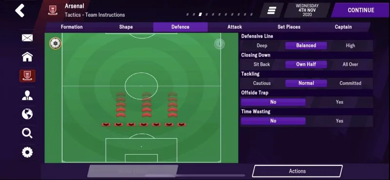 defensive tactics football manager 2021 mobile