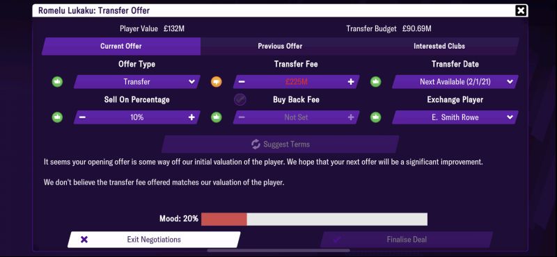 player transfer offer football manager 2021 mobile