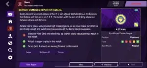 scouting report football manager 2021 mobile