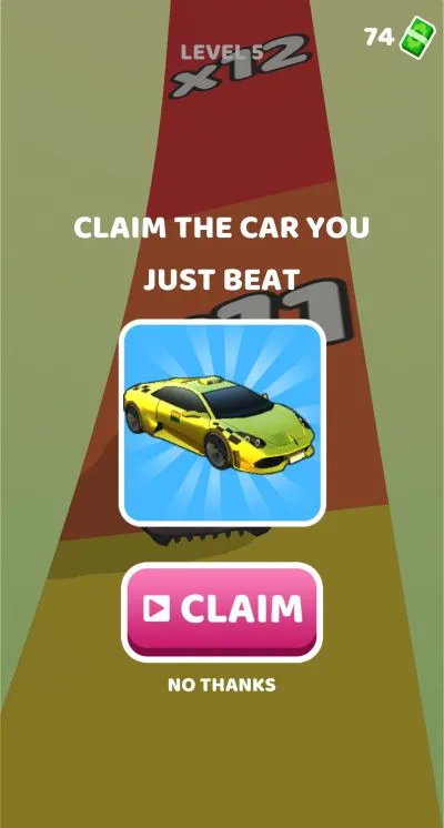 gear race 3d claiming a car