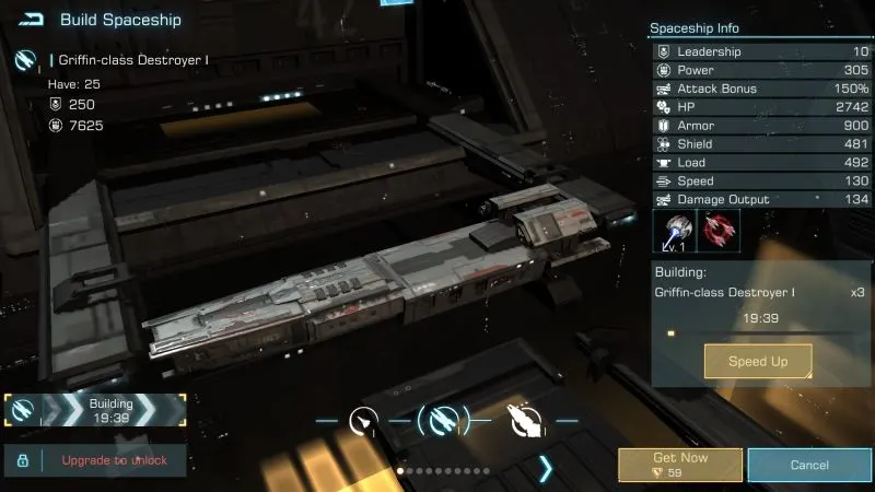 infinite galaxy warship dock