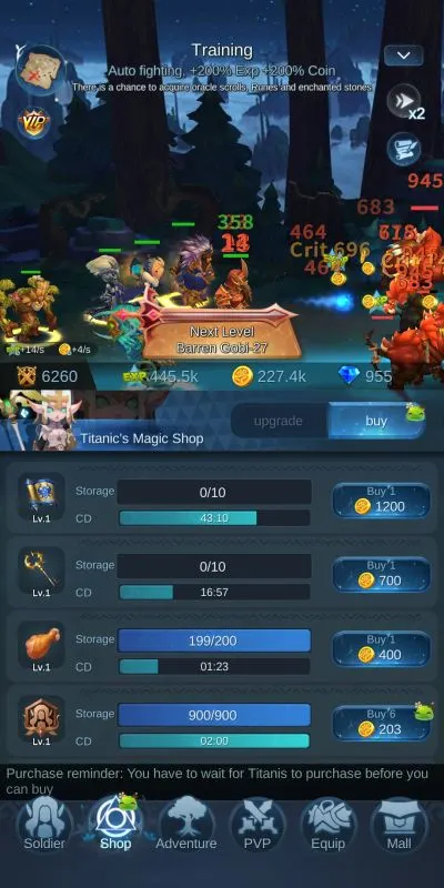purchasing from shop mist forest