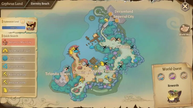 stella arcana eternity beach treasure chest locations