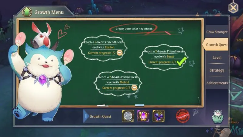 stella arcana growth quest