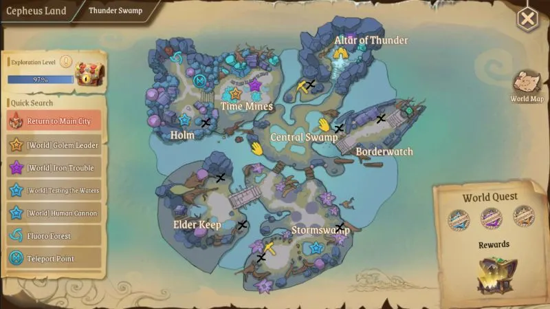 stella arcana thunder swamp treasure chest locations