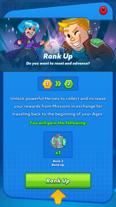 adventure ages ranking up