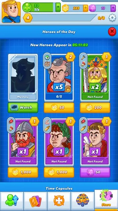 adventure ages store heroes