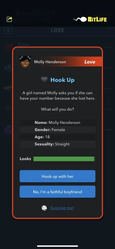 bitlife hook up