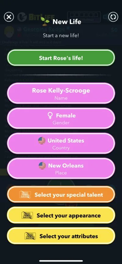 bitlife rose