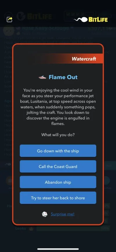 bitlife ship engine failure