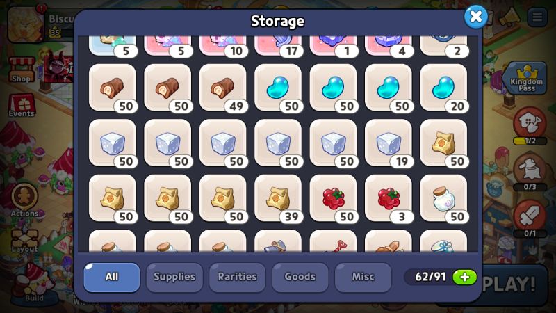 storage cookie run kingdom