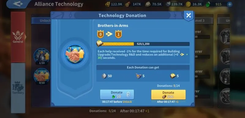 infinity kingdom technology donation