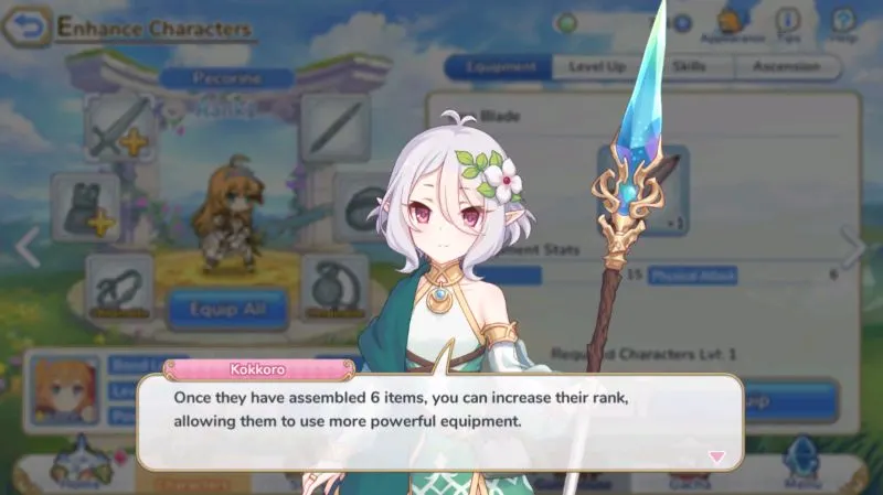 princess connect re: dive enhancing characters