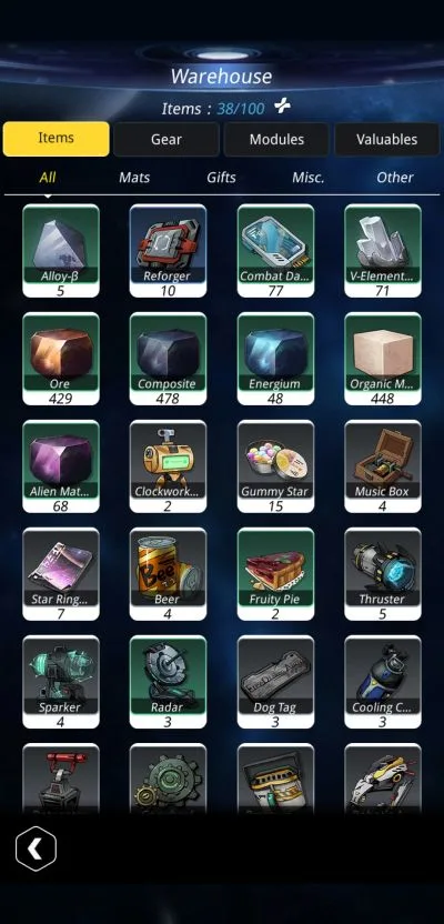 stellar hunter items