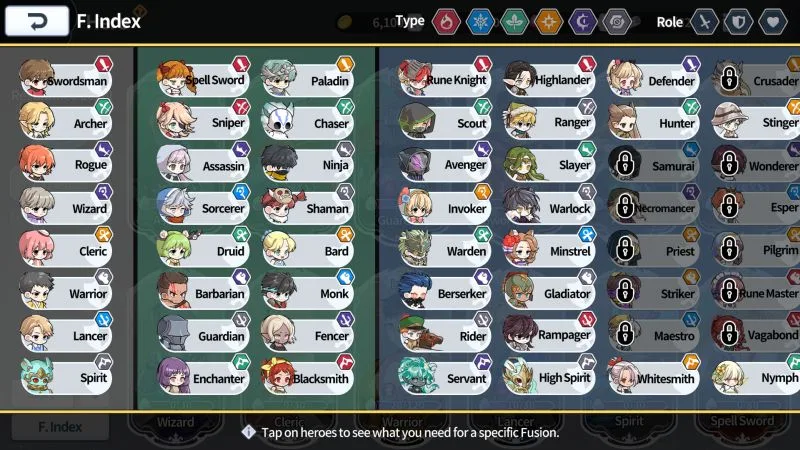 arcana tactics fusion index