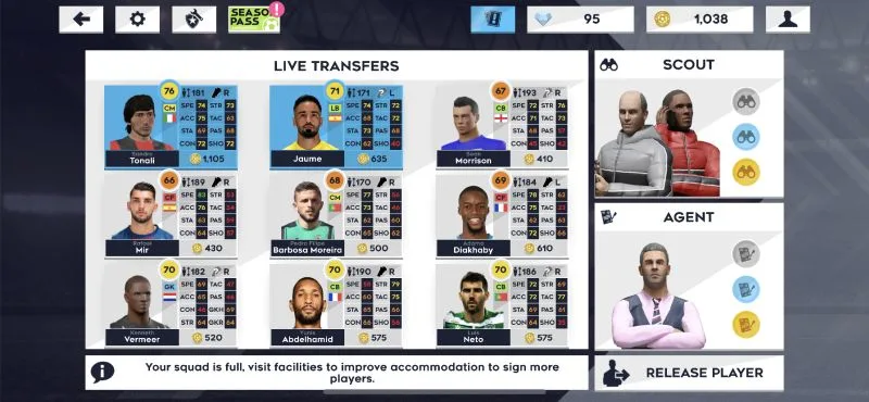 dream league soccer 2021 live transfers