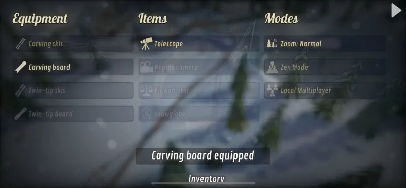 grand mountain adventure inventory