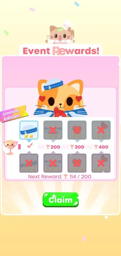 greedy cats kitty clicker event rewards
