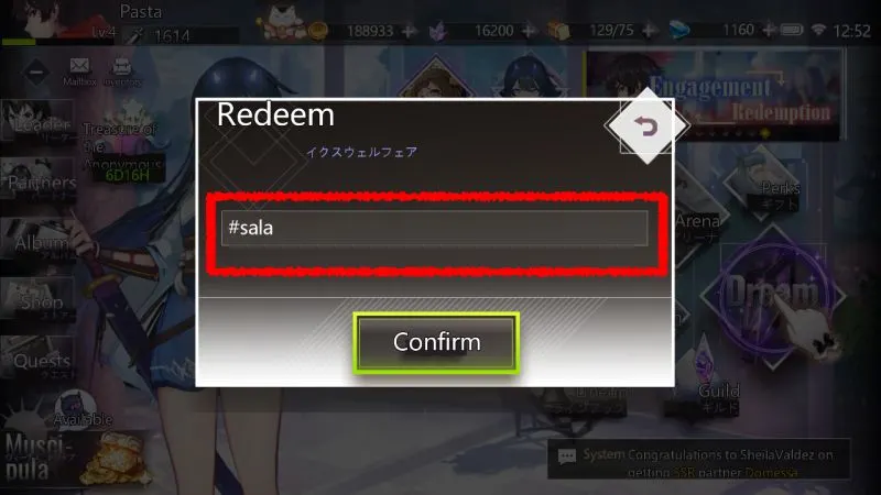 illusion connect redeem code step 3