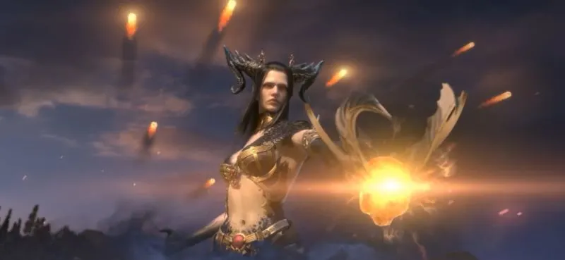 king of avalon morgana casts a spell