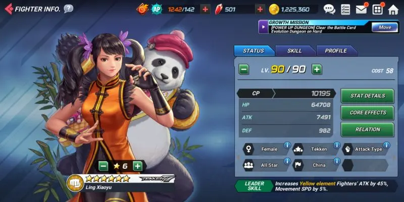 ling xiaoyu the king of fighters allstar