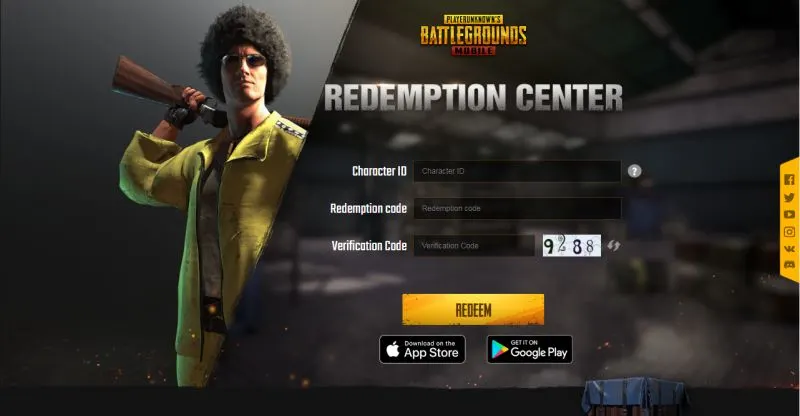 pubg mobile redeem code step 3