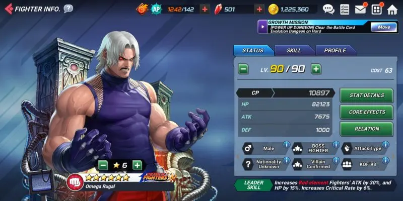 omega rugal the king of fighters allstar