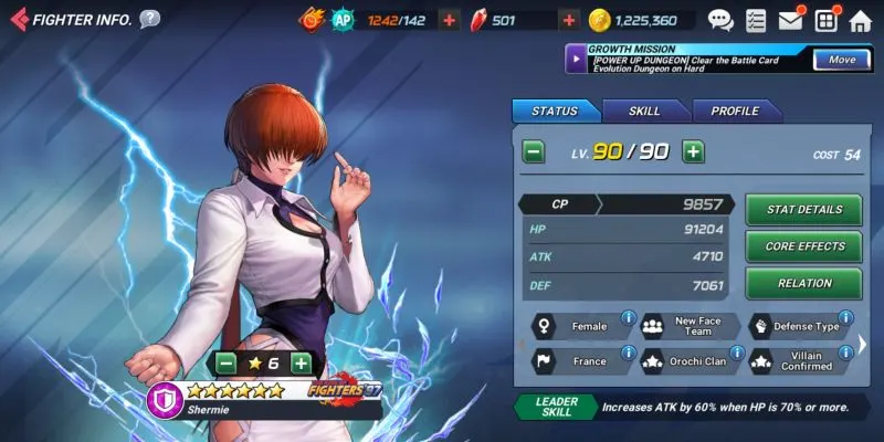shermie 97 the king of fighters allstar