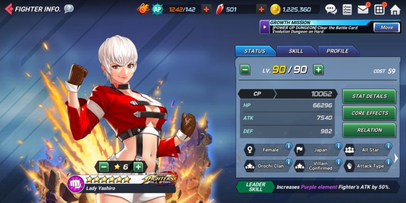 lady yashiro the king of fighters allstar