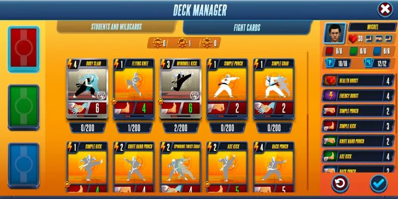 cobra kai card fighter deck