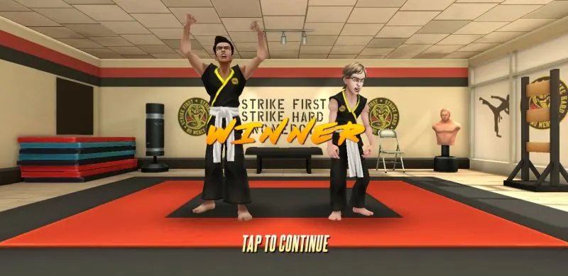 cobra kai card fighter winner