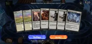 magic the gathering arena mulligan