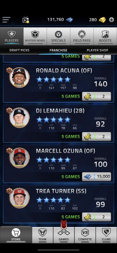 buying a franchise player in mlb tap sports baseball 2021