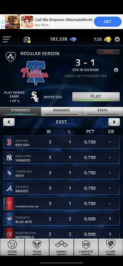 mlb tap sports baseball 2021 season mode