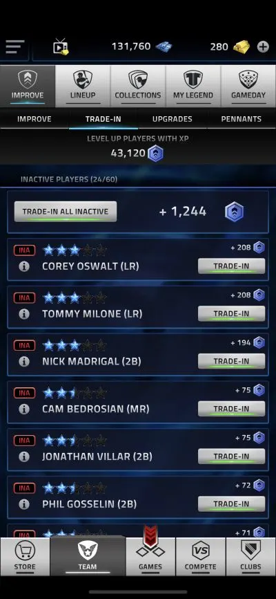 trading in players in mlb tap sports baseball 2021