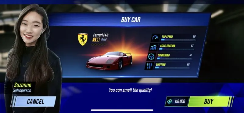 buying a car in project cars go