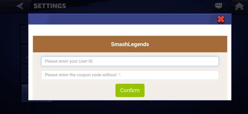 smash legends coupon codes step 7