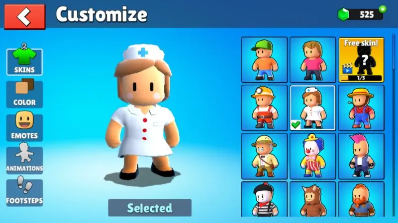 stumble guys character customization