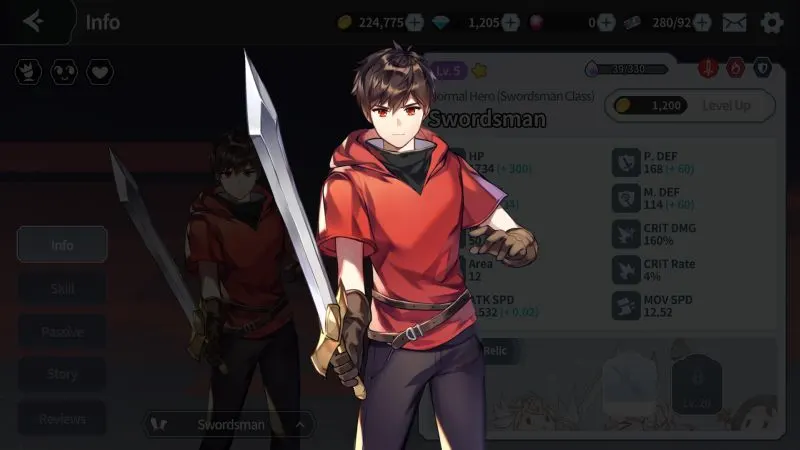 swordsman class arcana tactics