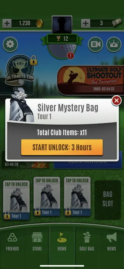 ultimate golf mystery bag