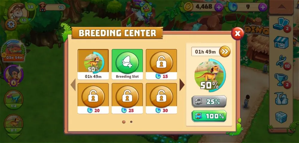 dinosaur park primeval zoo breeding progress