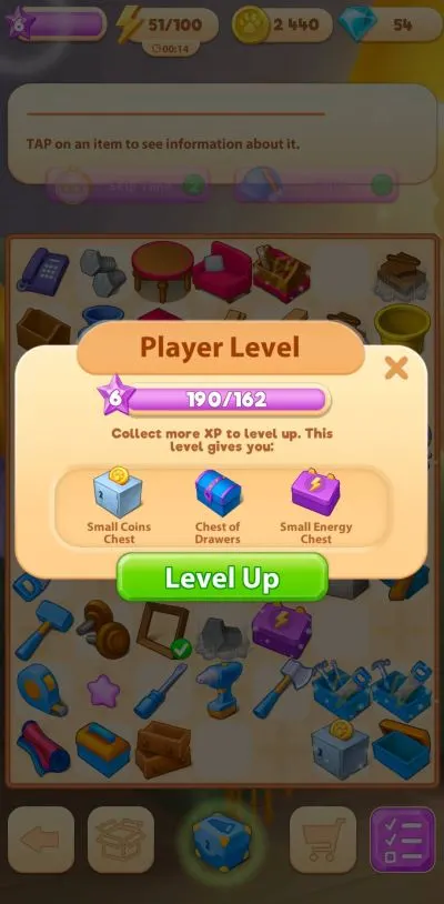 leveling up in merge villa