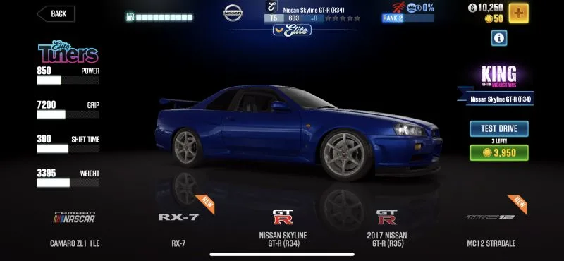 nissan skyline gt-r r34 csr racing 2