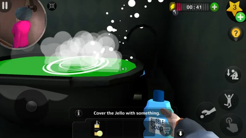 scary teacher 3d bathtub bubble