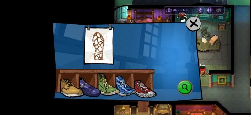 suspects mystery mansion shoe task