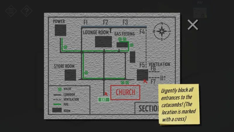 tiny room stories tunnel map
