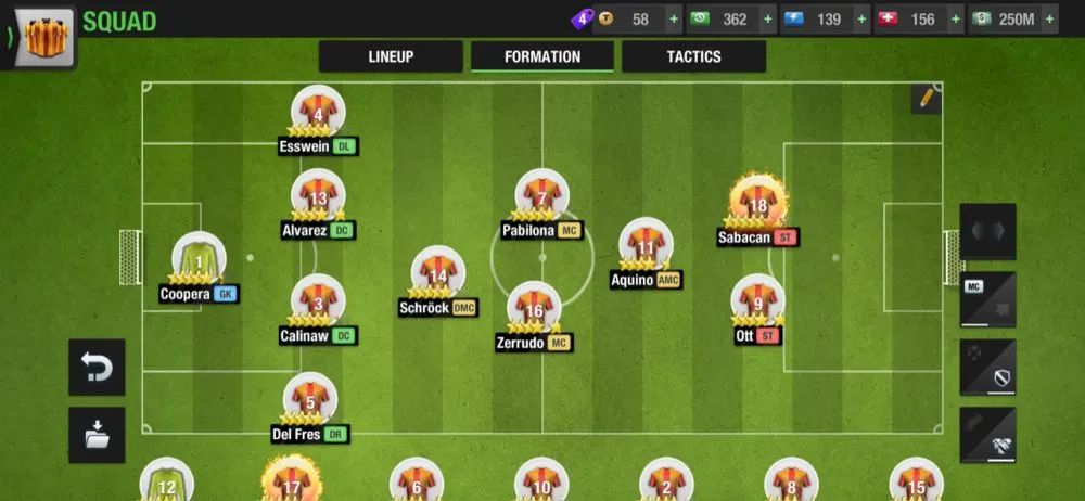 top eleven 2021 4-1-2-1-2 attacking formation