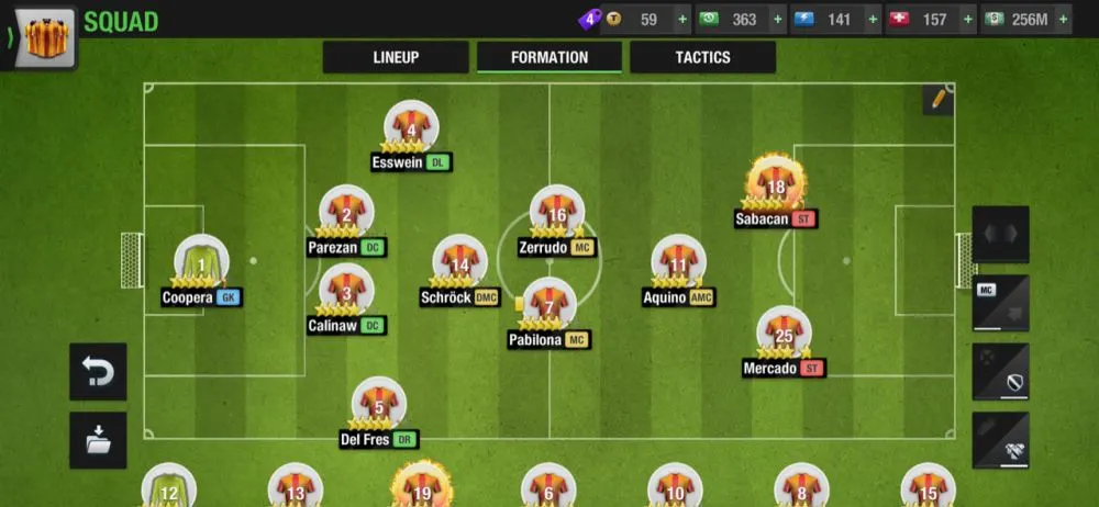 top eleven 2021 4-1-2-1-2 tiki taka formation